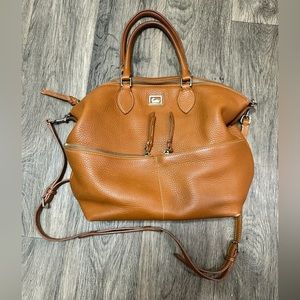 Dooney & Bourke Tan Leather Satchel